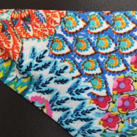 Profile Blush by Gottex Peacock Side Circle Tie Swim Bikini Bottom XS 6 - Picture 6 of 11